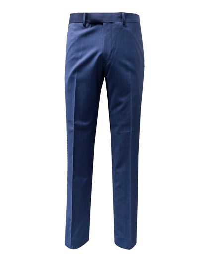 Picture of Studio Italia Navy Blue Wool Trouser