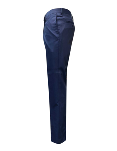 Picture of Studio Italia Navy Blue Wool Trouser