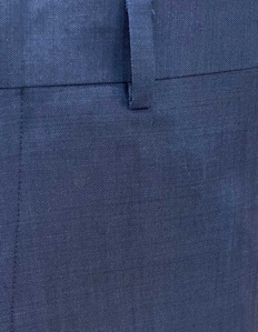 Picture of Studio Italia Navy Blue Wool Trouser