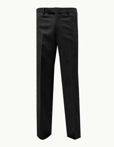 Picture of Studio Italia Black Wool Trouser