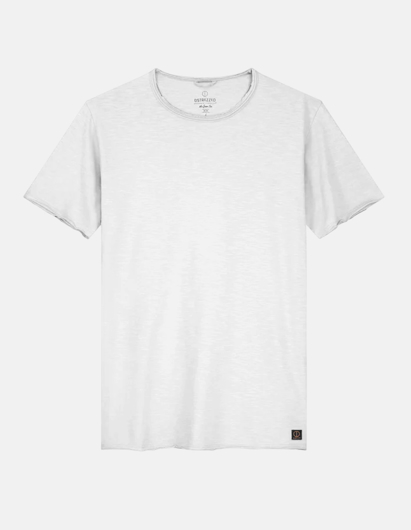 Picture of Dstrezzed White Slub Crew Neck Tee