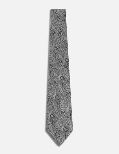 Picture of Joe Black Grey Paisley Silk Tie