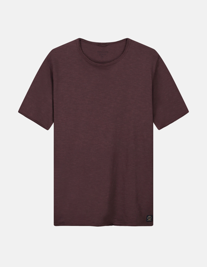 Picture of Dstrezzed Plum Slub Crew Neck Tee