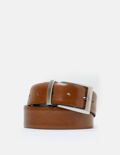 Picture of Loop Reversible Tan/Black 35mm Leather Belt