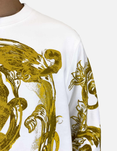 Picture of Versace White Watercolour Baroque Sweatshirt