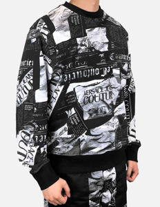 Picture of Versace Magazine Print Sweatshirt