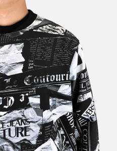 Picture of Versace Magazine Print Sweatshirt