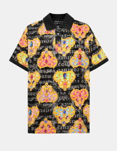 Picture of Versace Black Jewel Heart Couture Polo