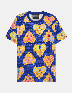 Picture of Versace Blue Heart Couture Regular Tee