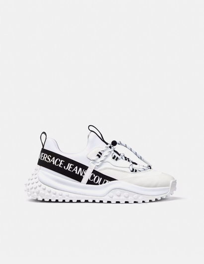 Picture of Versace White Hyber Slip-On Sneakers