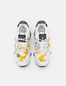 Picture of Versace White Nomo Baroque Sneakers