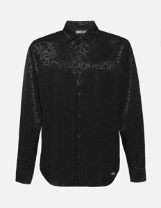 Picture of Just Cavalli Jacquard Logo Snake Regular Long Sleeve Shirt