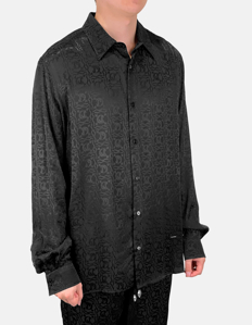 Picture of Just Cavalli Jacquard Logo Snake Regular Long Sleeve Shirt