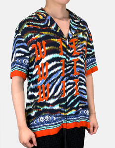 Picture of Just Cavalli Graphic Tiger Short Sleeve Shirt