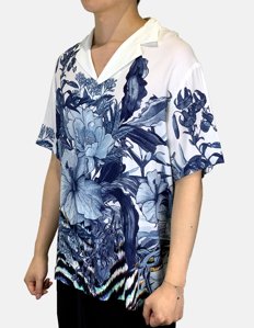 Picture of Just Cavalli Viscose Floral Short Sleeve Shirt