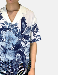 Picture of Just Cavalli Viscose Floral Short Sleeve Shirt