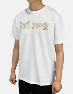 Picture of Just Cavalli Gold JC Logo Regular Tee