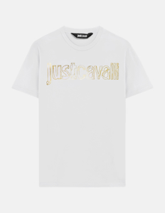 Picture of Just Cavalli Gold JC Logo Regular Tee