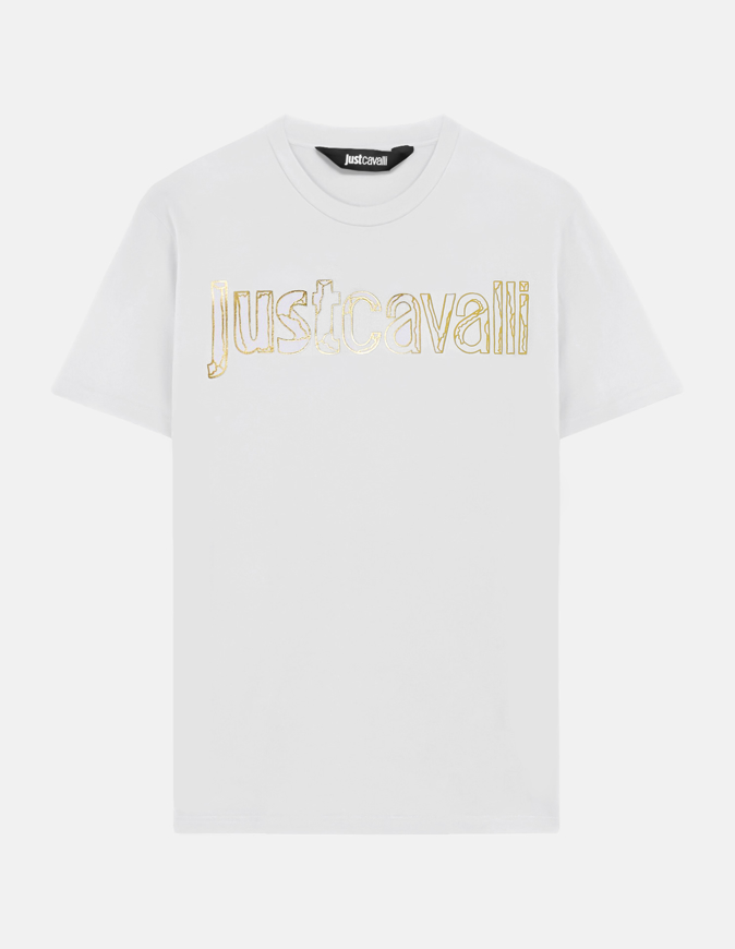 Picture of Just Cavalli Gold JC Logo Regular Tee