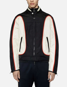 Picture of Diesel Canvas Black Biker Jacket