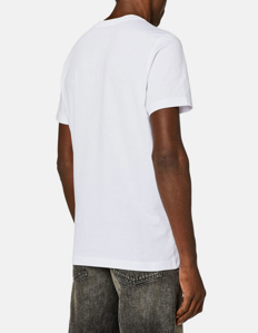 Picture of Diesel Silver Print White Slim Tee