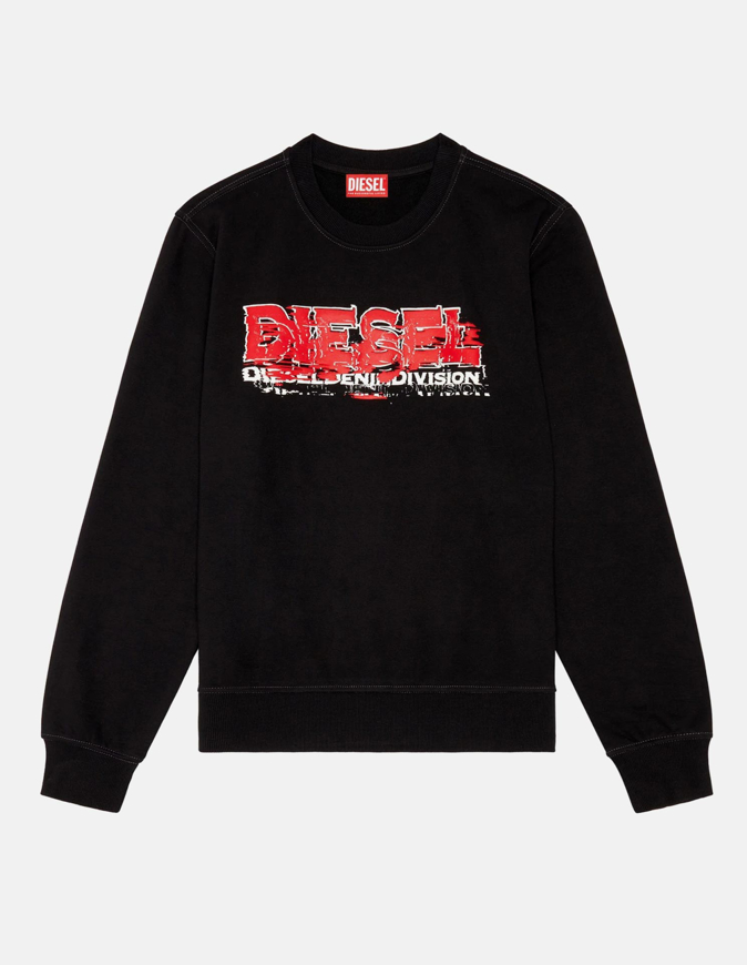 Picture of Diesel Emboss Logo Black Sweatshirt