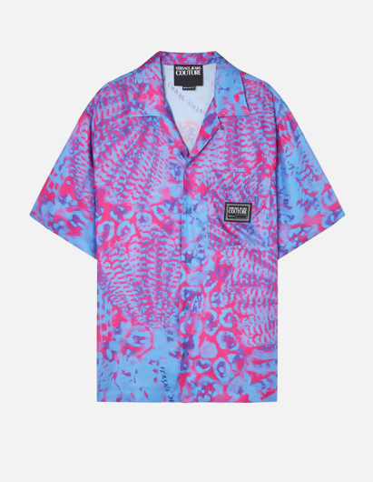 Picture of Versace Animalier Short Sleeve Shirt