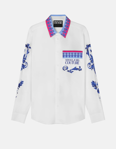 Picture of Versace Logo Baroque Long Sleeve Shirt