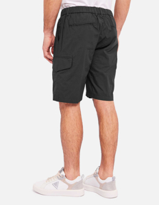 Picture of Gaudi Black Drawstring Cargo Shorts