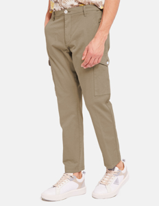 Picture of Gaudi Taupe Stretch Cargo Regular Fit Pants