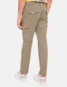 Picture of Gaudi Taupe Stretch Cargo Regular Fit Pants