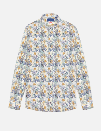 Picture of Gaudi Nehru Floral Print Regular Long Sleeve Shirt