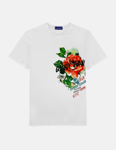 Picture of Gaudi White Floral Print Tee