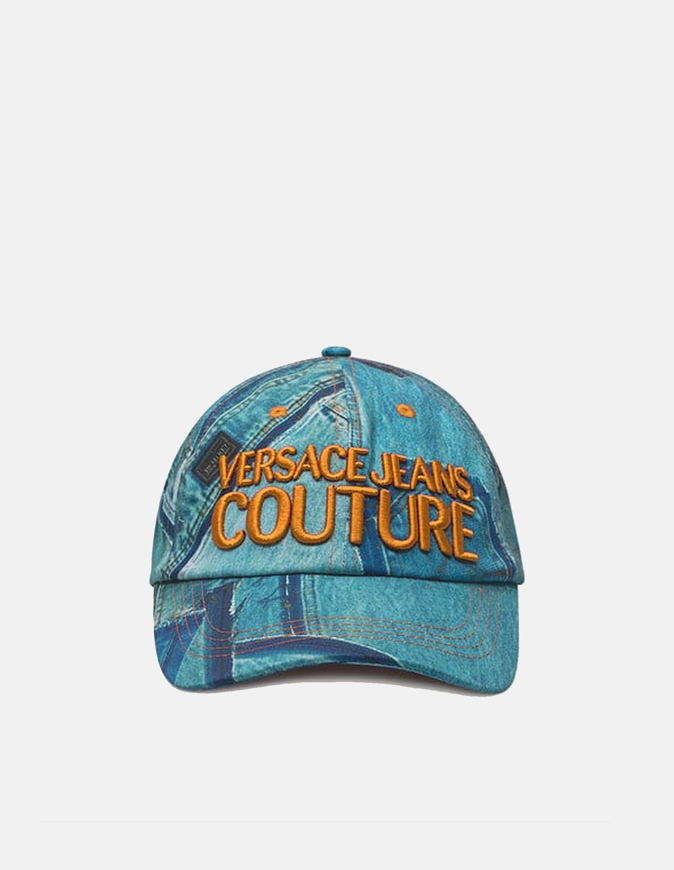 Picture of Versace Patch Denim Cap