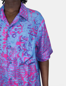 Picture of Versace Animalier Short Sleeve Shirt