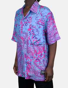 Picture of Versace Animalier Short Sleeve Shirt