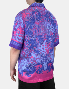 Picture of Versace Animalier Baroque Short Sleeve Shirt