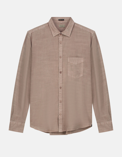 Picture of Dstrezzed Taupe Soft Tencel Regular Shirt