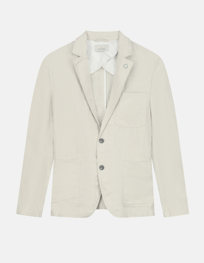 Picture of Dstrezzed Sand Linen Patch Pocket Blazer