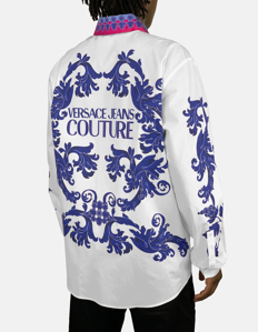 Picture of Versace Logo Baroque Long Sleeve Shirt