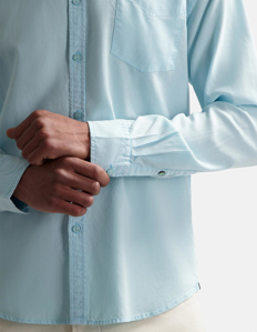 Picture of Dstrezzed Powder Blue Soft Tencel Regular Shirt