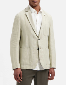 Picture of Dstrezzed Sand Linen Patch Pocket Blazer