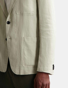 Picture of Dstrezzed Sand Linen Patch Pocket Blazer