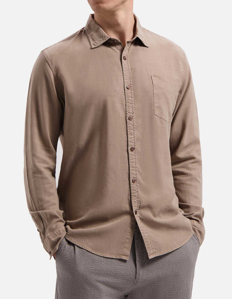 Picture of Dstrezzed Taupe Soft Tencel Regular Shirt