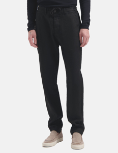 Picture of Dstrezzed Black Linen Drawstring Pants