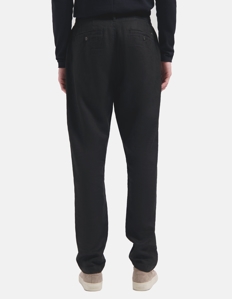 Picture of Dstrezzed Black Linen Drawstring Pants