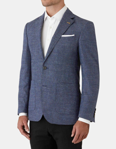 Picture of Joe Black Navy Cross Weave Blazer