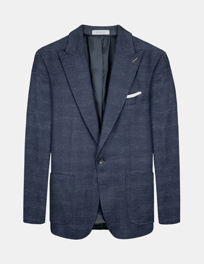 Picture of Joe Black Navy Shadowcheck Blazer