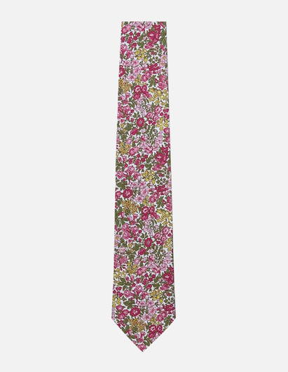 Picture of Joe Black Pink Liberty Print Silk Tie