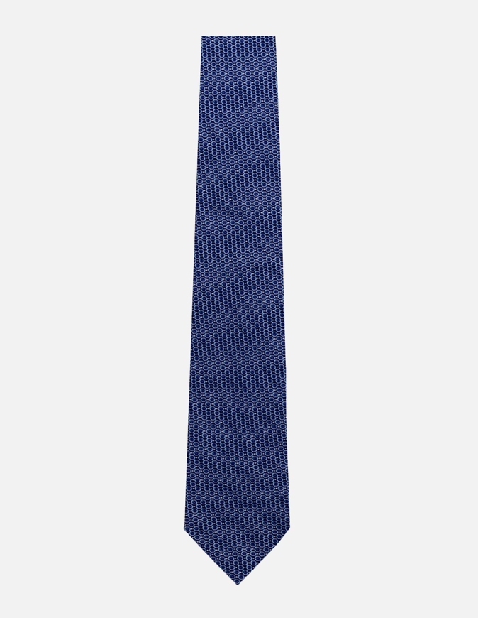 Picture of Dom Bagnato Blue Jacquard Silk Tie